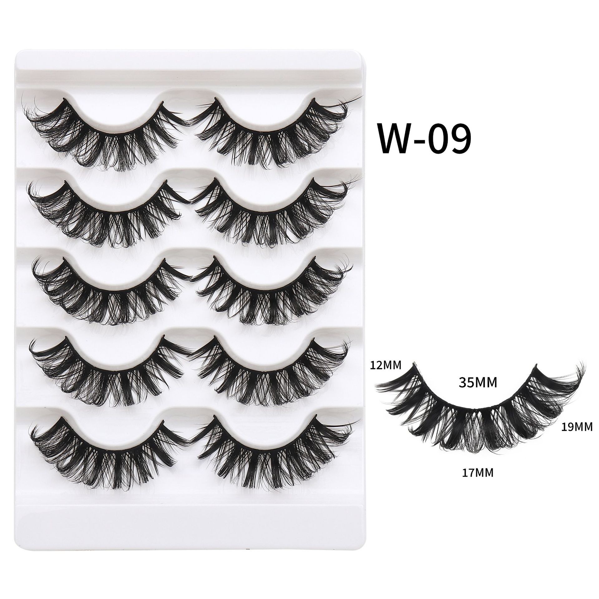 High Quality Wholesale Fluffy Faux Mink Eyelashes 3D Silk Strip Lashes Best Selling Private Label