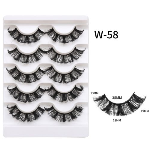 High Quality Wholesale Fluffy Faux Mink Eyelashes 3D Silk Strip Lashes Best Selling Private Label