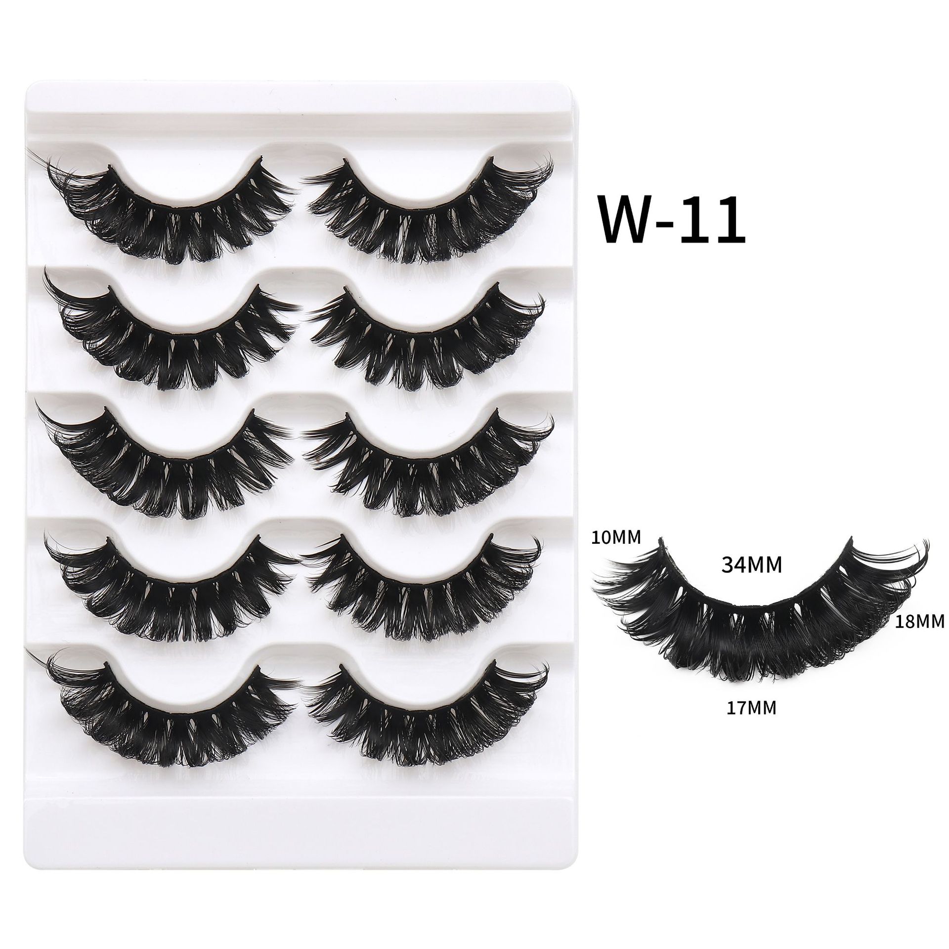 High Quality Wholesale Fluffy Faux Mink Eyelashes 3D Silk Strip Lashes Best Selling Private Label