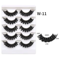 High Quality Wholesale Fluffy Faux Mink Eyelashes 3D Silk Strip Lashes Best Selling Private Label