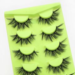 HOT selling 3D fluffy faux mink full strip eye lashes vendor vegan fake faux mink eyelash