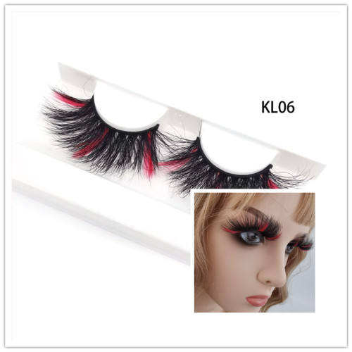 Free Sample Natural Eyelashes Wholesale 6D Fluffy Eyelashes Black Cotton Band False Eye Lashes
