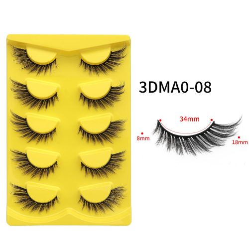 meikco faux mink eye lash 3D false faux cils fake fluffy faux mink eyelash false full strip eyelashes wholesale wispy