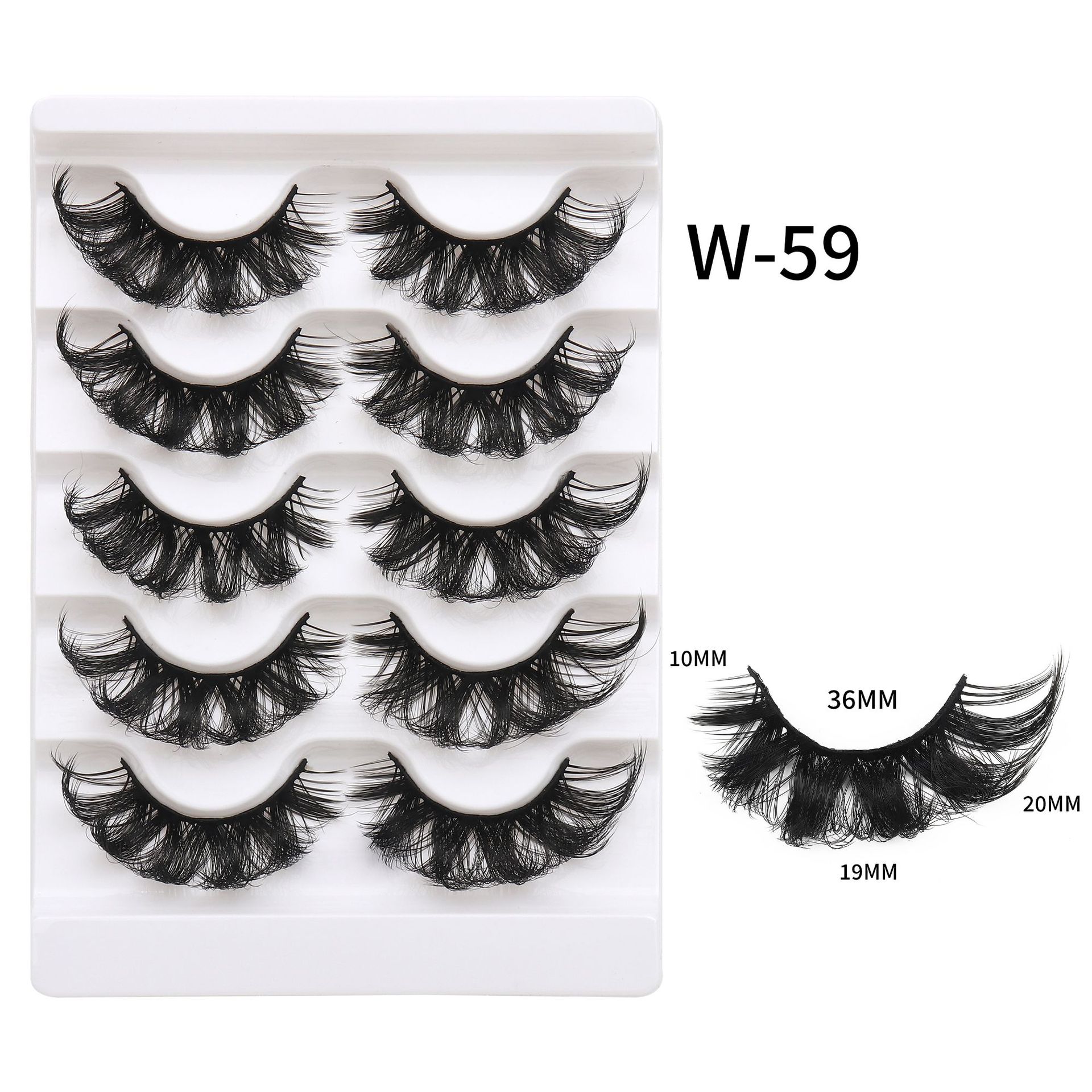 High Quality Wholesale Fluffy Faux Mink Eyelashes 3D Silk Strip Lashes Best Selling Private Label
