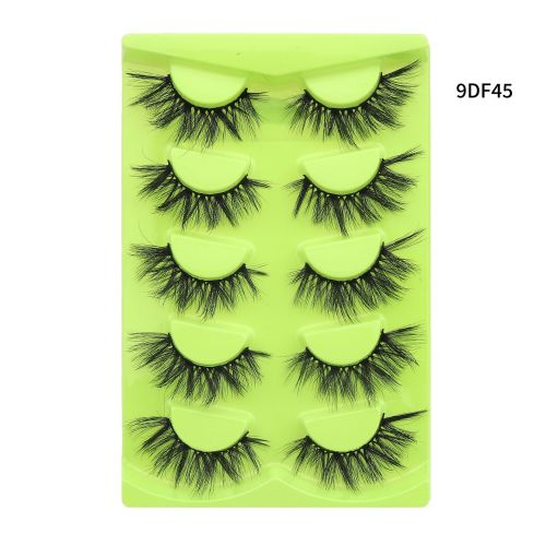 HOT selling 3D fluffy faux mink full strip eye lashes vendor vegan fake faux mink eyelash