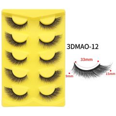 meikco faux mink eye lash 3D false faux cils fake fluffy faux mink eyelash false full strip eyelashes wholesale wispy