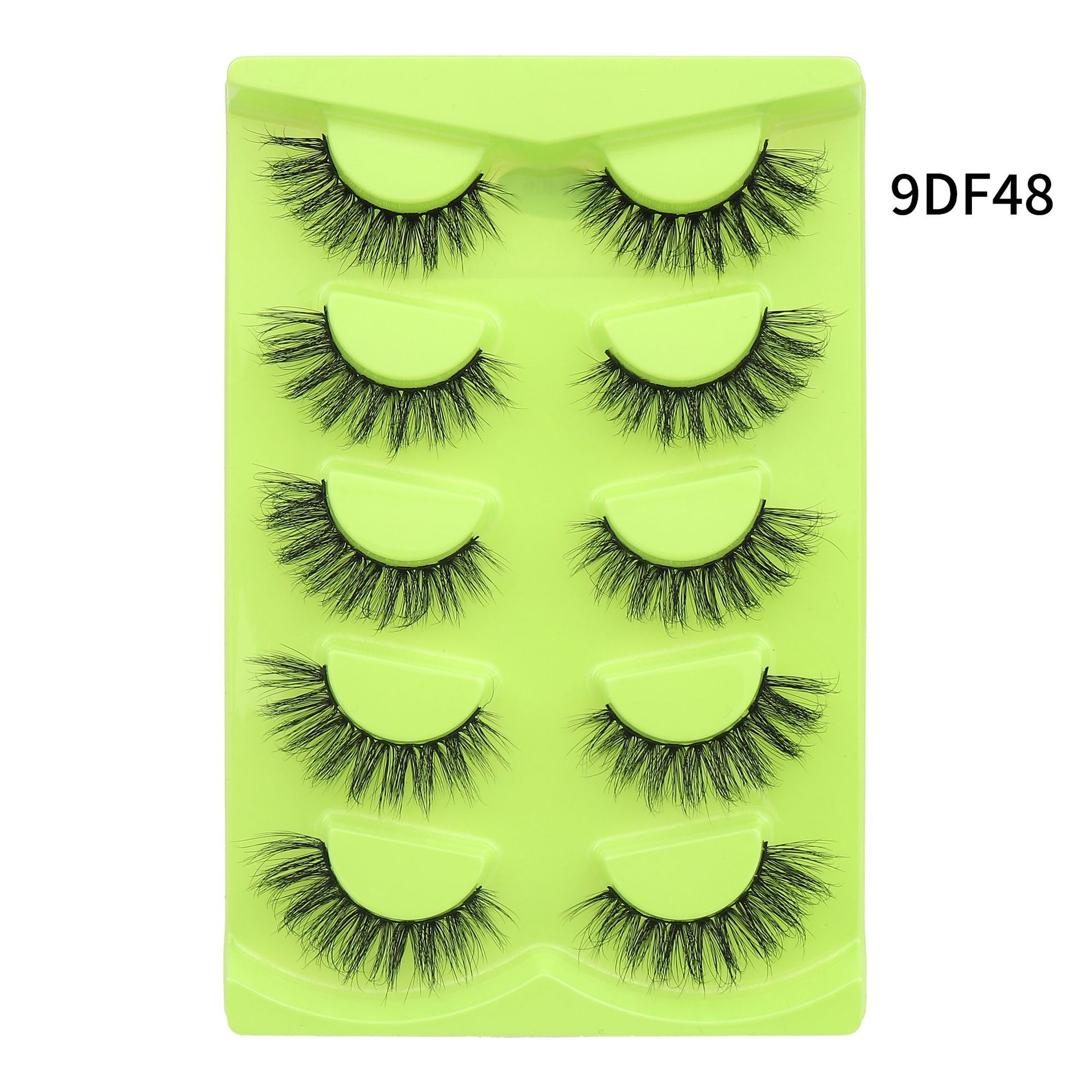 HOT selling 3D fluffy faux mink full strip eye lashes vendor vegan fake faux mink eyelash