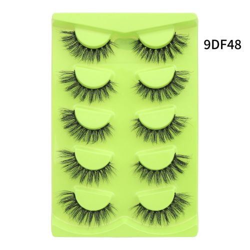 HOT selling 3D fluffy faux mink full strip eye lashes vendor vegan fake faux mink eyelash