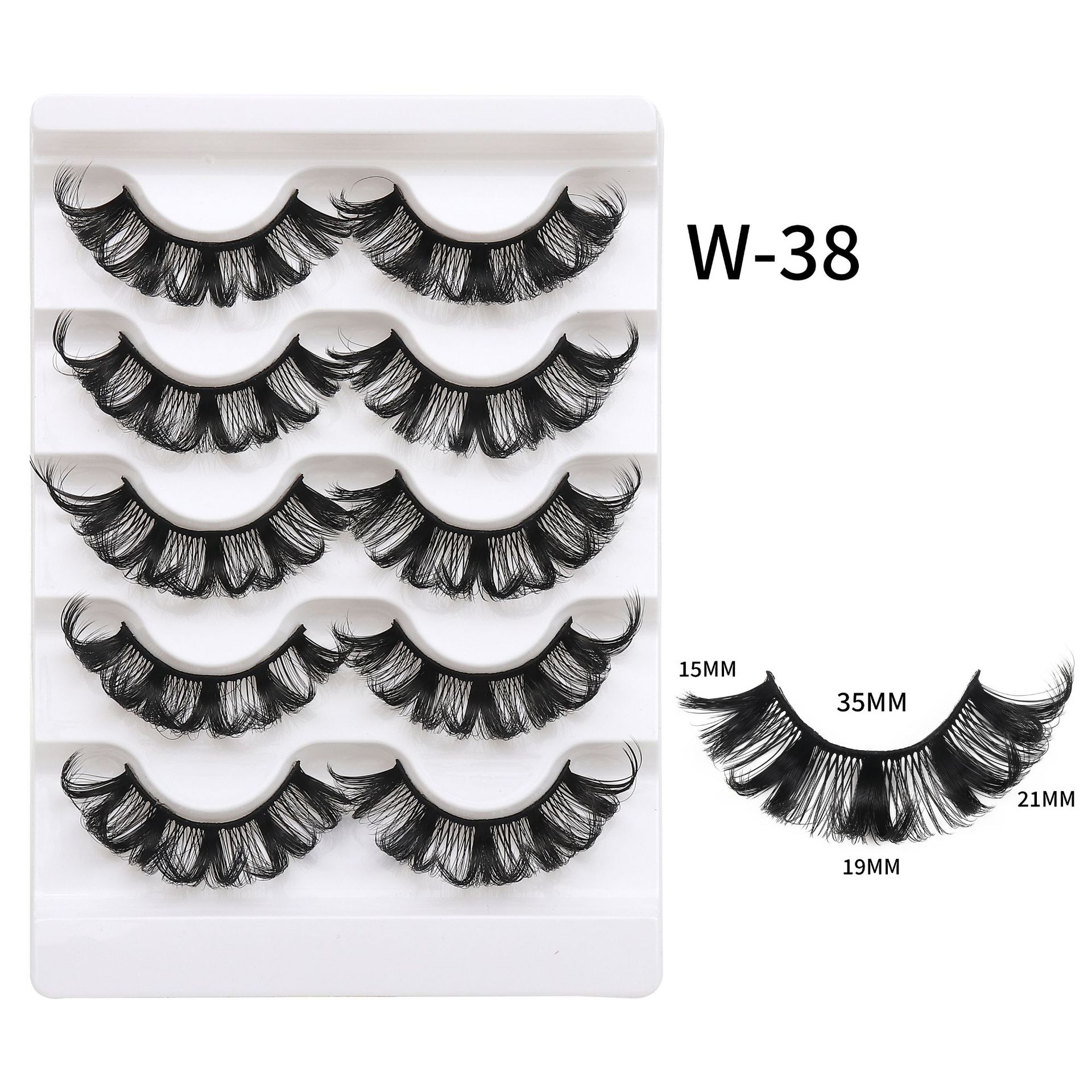 High Quality Wholesale Fluffy Faux Mink Eyelashes 3D Silk Strip Lashes Best Selling Private Label