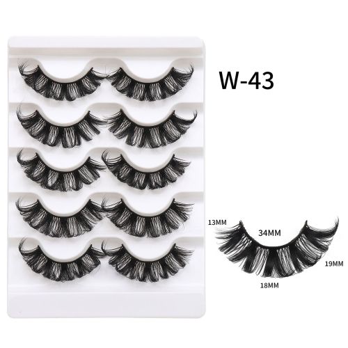 High Quality Wholesale Fluffy Faux Mink Eyelashes 3D Silk Strip Lashes Best Selling Private Label