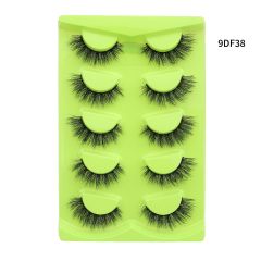 HOT selling 3D fluffy faux mink full strip eye lashes vendor vegan fake faux mink eyelash