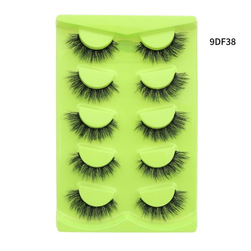 HOT selling 3D fluffy faux mink full strip eye lashes vendor vegan fake faux mink eyelash