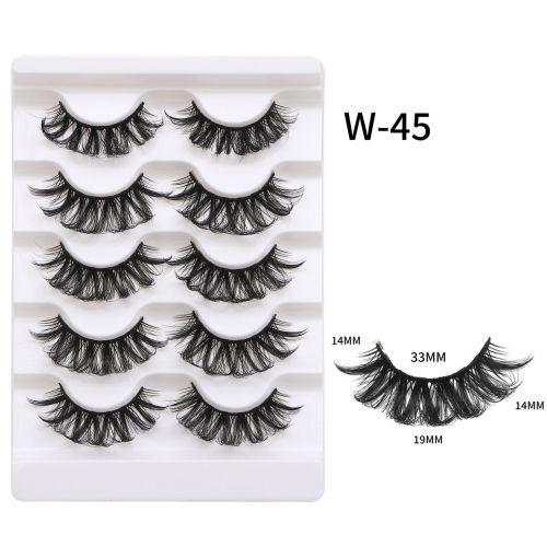 High Quality Wholesale Fluffy Faux Mink Eyelashes 3D Silk Strip Lashes Best Selling Private Label