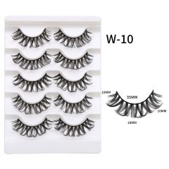 High Quality Wholesale Fluffy Faux Mink Eyelashes 3D Silk Strip Lashes Best Selling Private Label