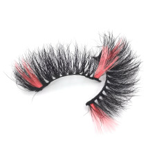 Free Sample Natural Eyelashes Wholesale 6D Fluffy Eyelashes Black Cotton Band False Eye Lashes
