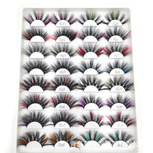 Free Sample Natural Eyelashes Wholesale 6D Fluffy Eyelashes Black Cotton Band False Eye Lashes