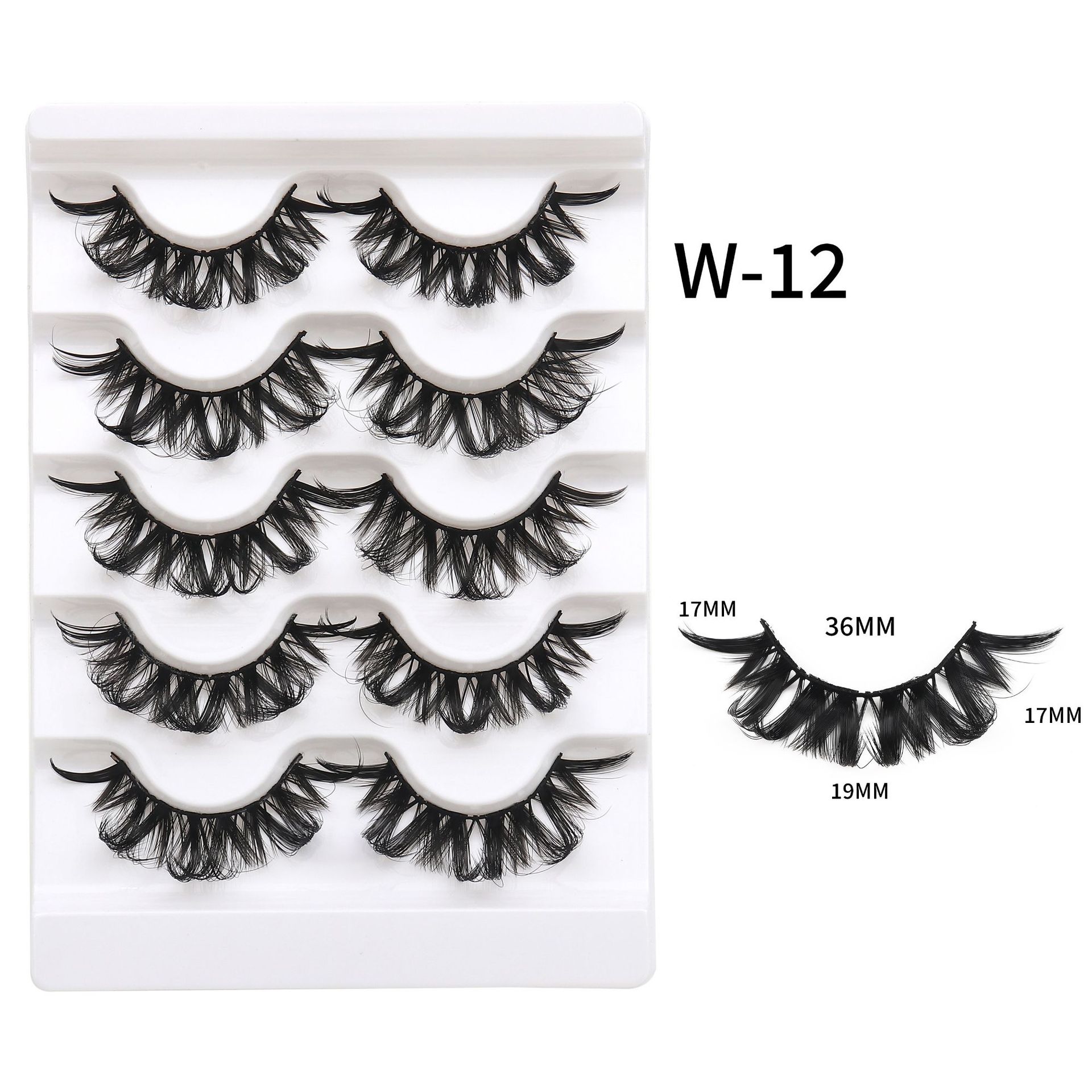High Quality Wholesale Fluffy Faux Mink Eyelashes 3D Silk Strip Lashes Best Selling Private Label