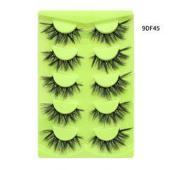 HOT selling 3D fluffy faux mink full strip eye lashes vendor vegan fake faux mink eyelash