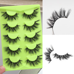 HOT selling 3D fluffy faux mink full strip eye lashes vendor vegan fake faux mink eyelash