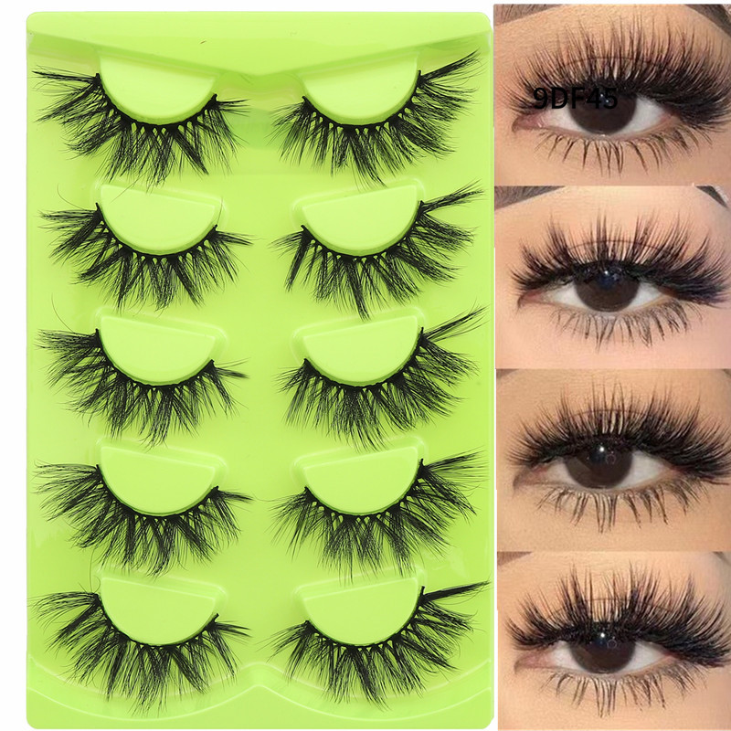 HOT selling 3D fluffy faux mink full strip eye lashes vendor vegan fake faux mink eyelash