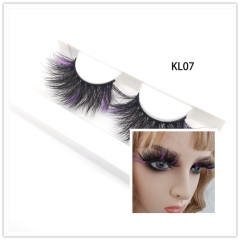 Free Sample Natural Eyelashes Wholesale 6D Fluffy Eyelashes Black Cotton Band False Eye Lashes
