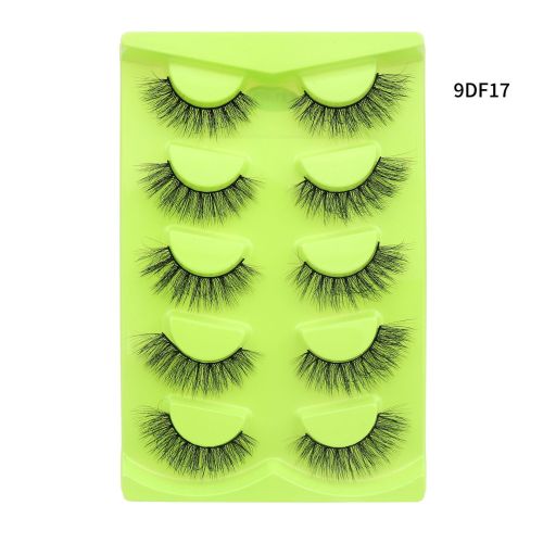 HOT selling 3D fluffy faux mink full strip eye lashes vendor vegan fake faux mink eyelash