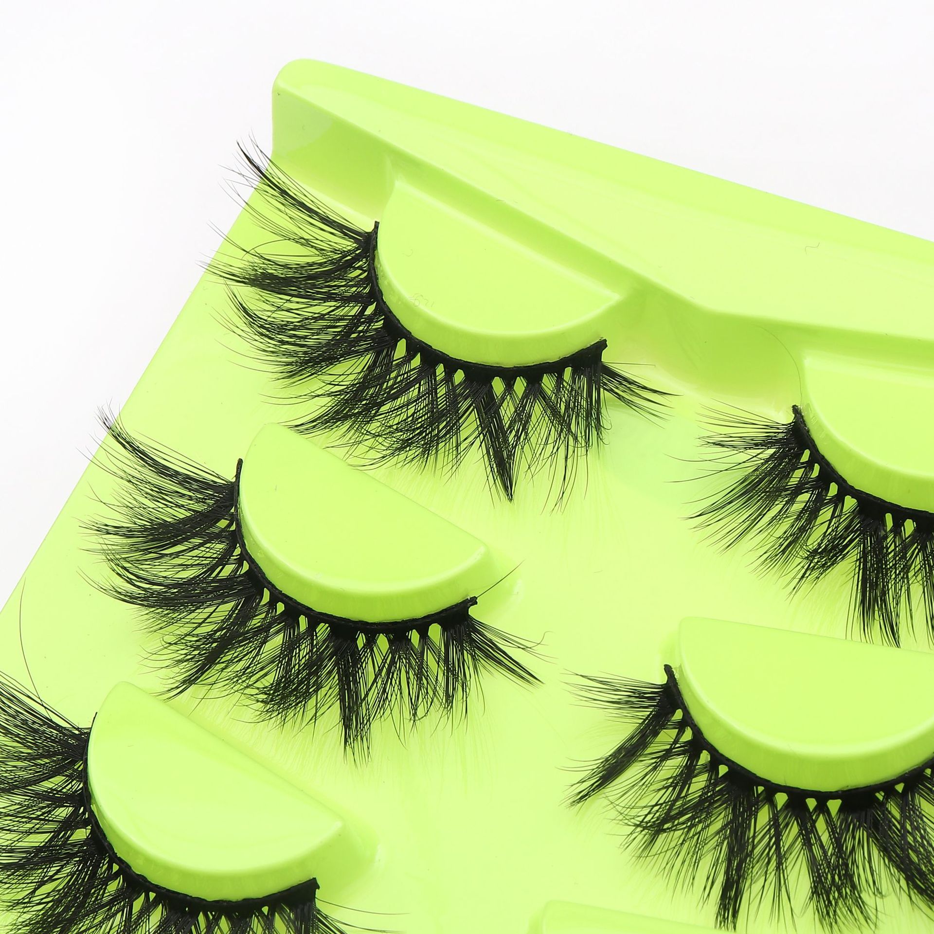 HOT selling 3D fluffy faux mink full strip eye lashes vendor vegan fake faux mink eyelash