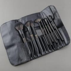 Carbon black 14 high-end luxury customized makeup brushes with bag