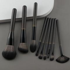 Carbon black 14 high-end luxury customized makeup brushes with bag