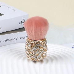 New Colorful Diamond Handle Nail Dust Brush Professional Nail Art Care Soft Remove Makeup Brush Nail