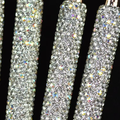 Custom Glitter Handle 21pcs crystal diamond foundation brush set makeup brushes