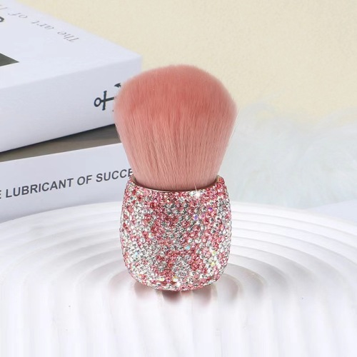 New Colorful Diamond Handle Nail Dust Brush Professional Nail Art Care Soft Remove Makeup Brush Nail