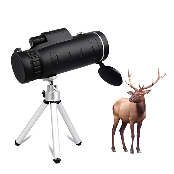 40x60 Bird Watching Tripod Base Smartphone Mini Monocular Telescope for Phone