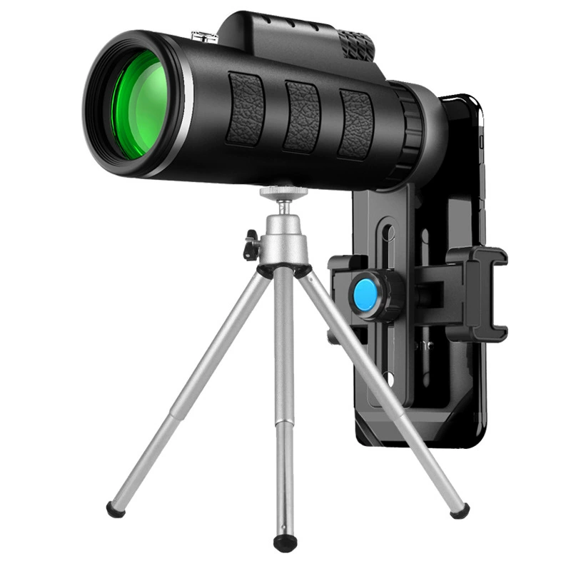 40x60 Bird Watching Tripod Base Smartphone Mini Monocular Telescope for Phone