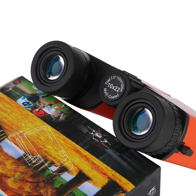 Lightweight Portable Pocket Full Print Custom Plastic 10X22 Compact Binoculars for Adults Kids