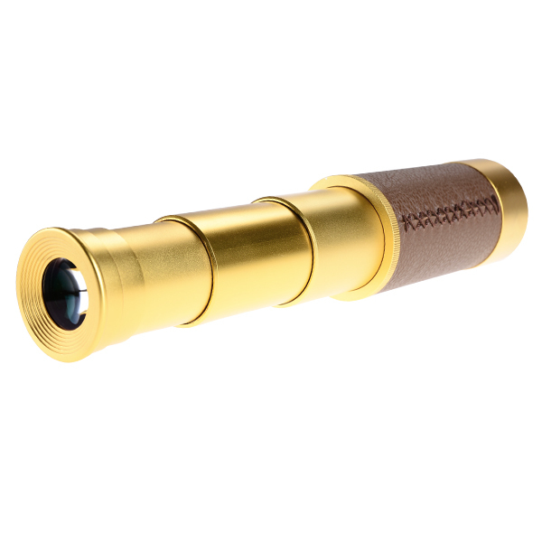High Definition scope Leather Cover Copper Case Pirate Monocular telescope 20x50