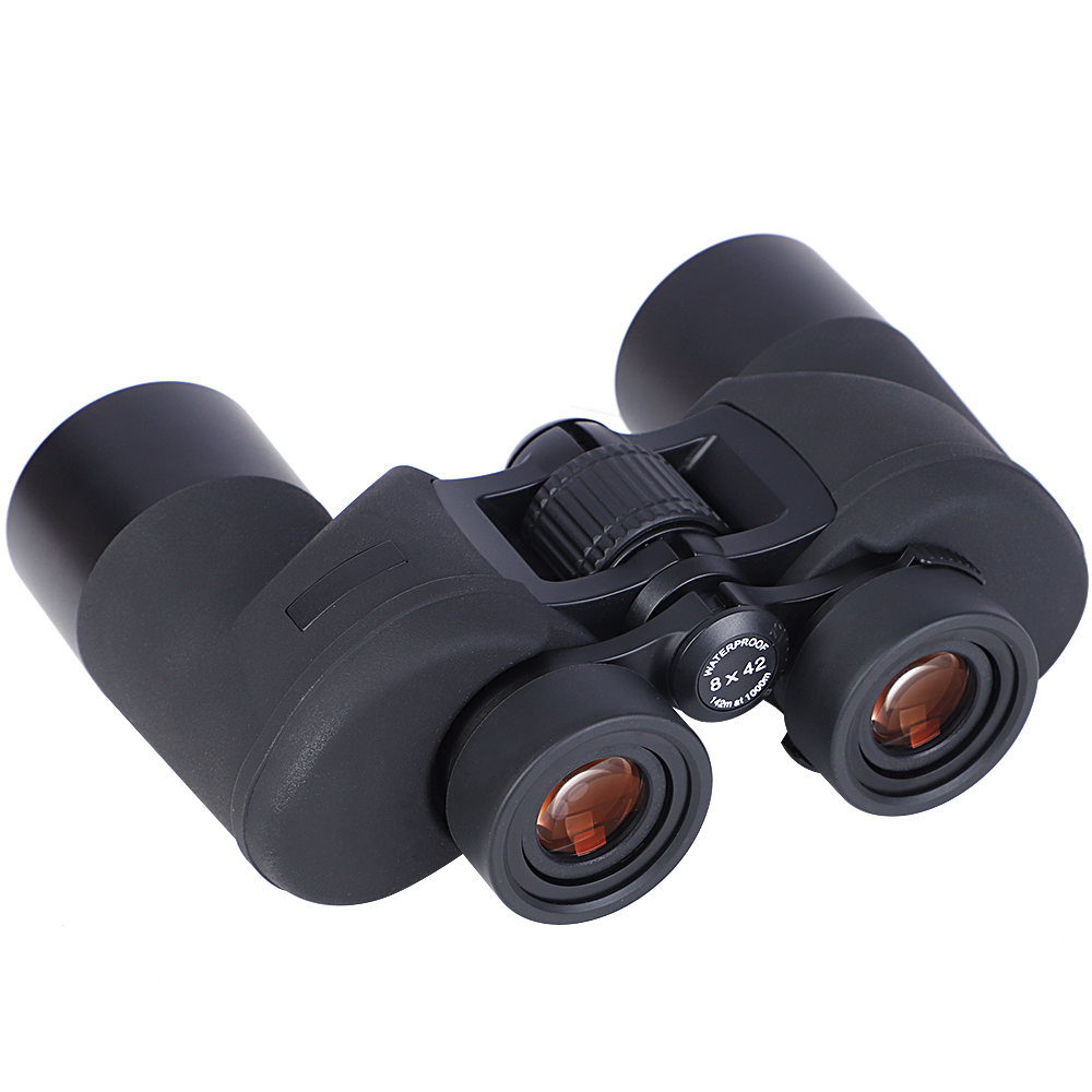High Quality Porro Telescope Bak4 Optical Nitrogen Filled Waterproof 8x42 Binoculars for Adult Hunting