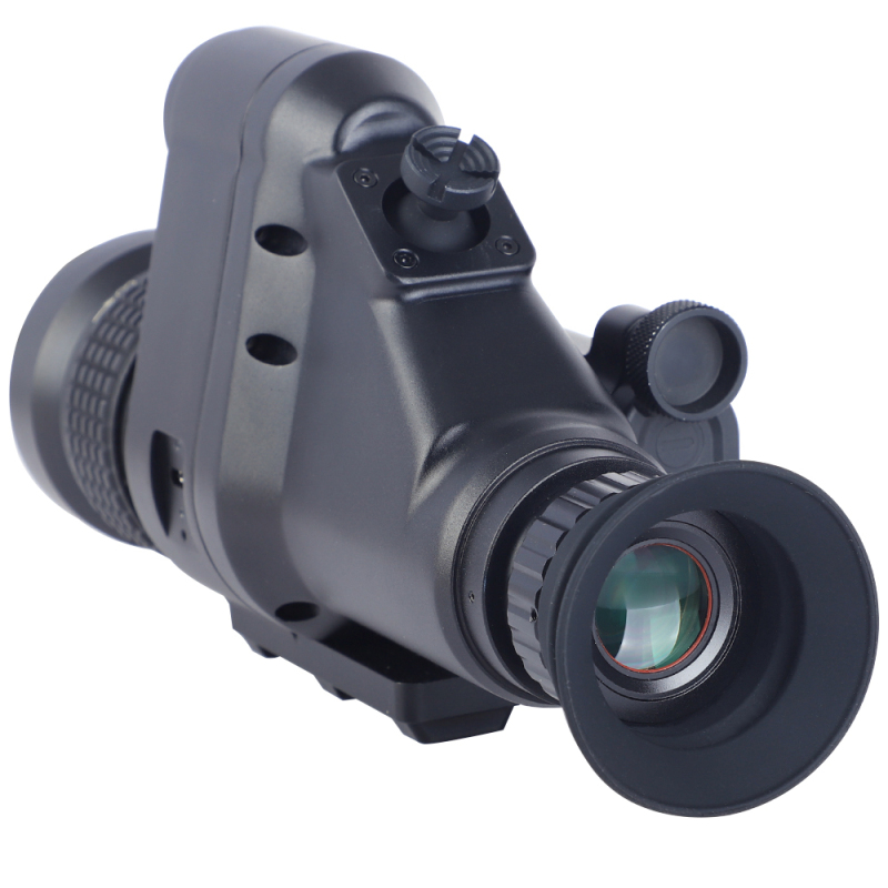 Night Vision Monocular Thermal Imaging Scope with Laser Rangefinder