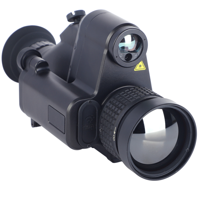 Night Vision Monocular Thermal Imaging Scope with Laser Rangefinder