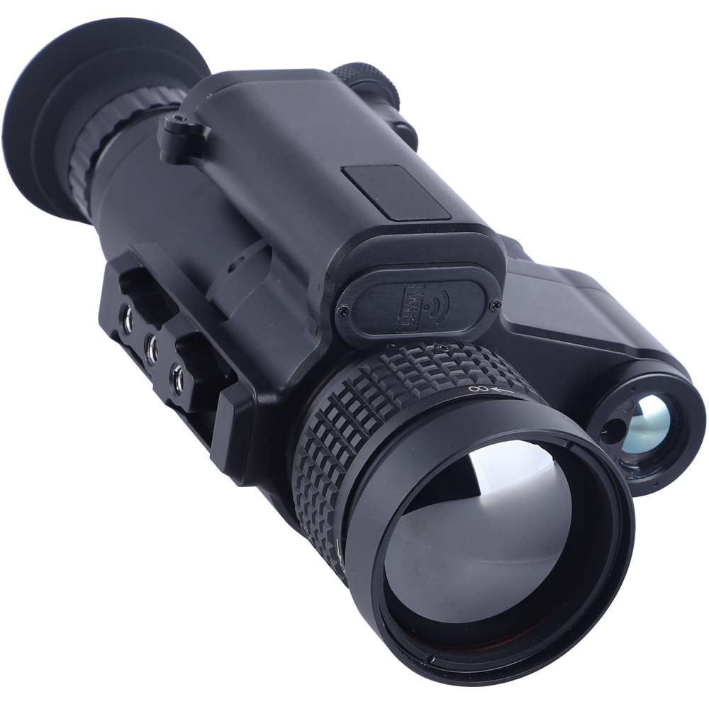 Night Vision Monocular Thermal Imaging Scope with Laser Rangefinder