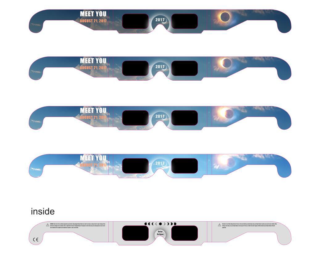 Wholesale Cheap Price CE iso Certified 12312-2 Solar Eclipse Glasses