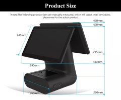 15.6''+15.6'' All In One Capacitive Touch POS Terminal M997s