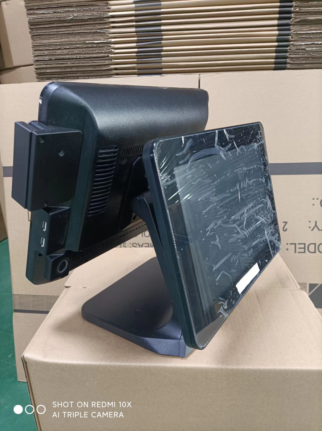 15+12'' Dual Screen All In One Capacitive Touch POS Terminal Q600s