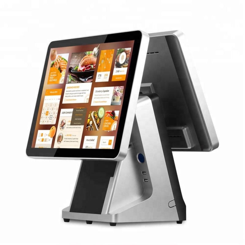 15"+15" Dual Screen All In One Capacitive Touch POS Terminal Y999s