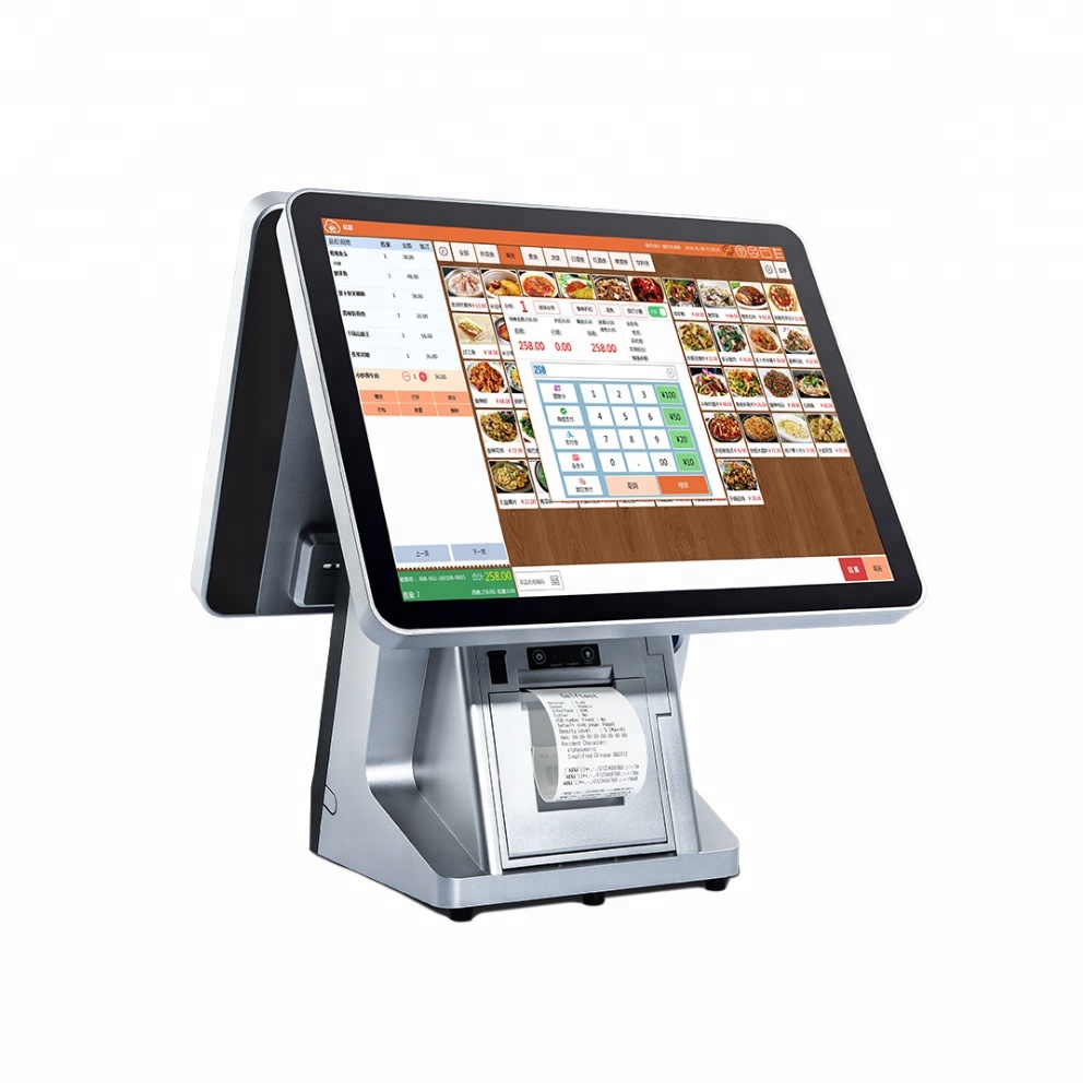 15.6"+15.6" Dual Screen All In One Capacitive Touch POS Terminal Y999s