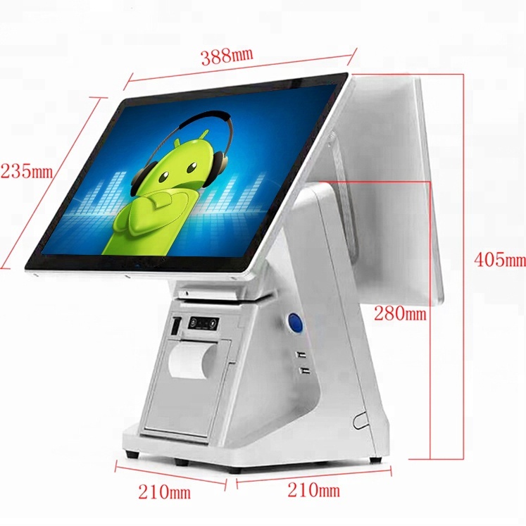 15.6"+15.6" Dual Screen All In One Capacitive Touch POS Terminal Y999s