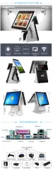 15"+15" Dual Screen All In One Capacitive Touch POS Terminal Y999s