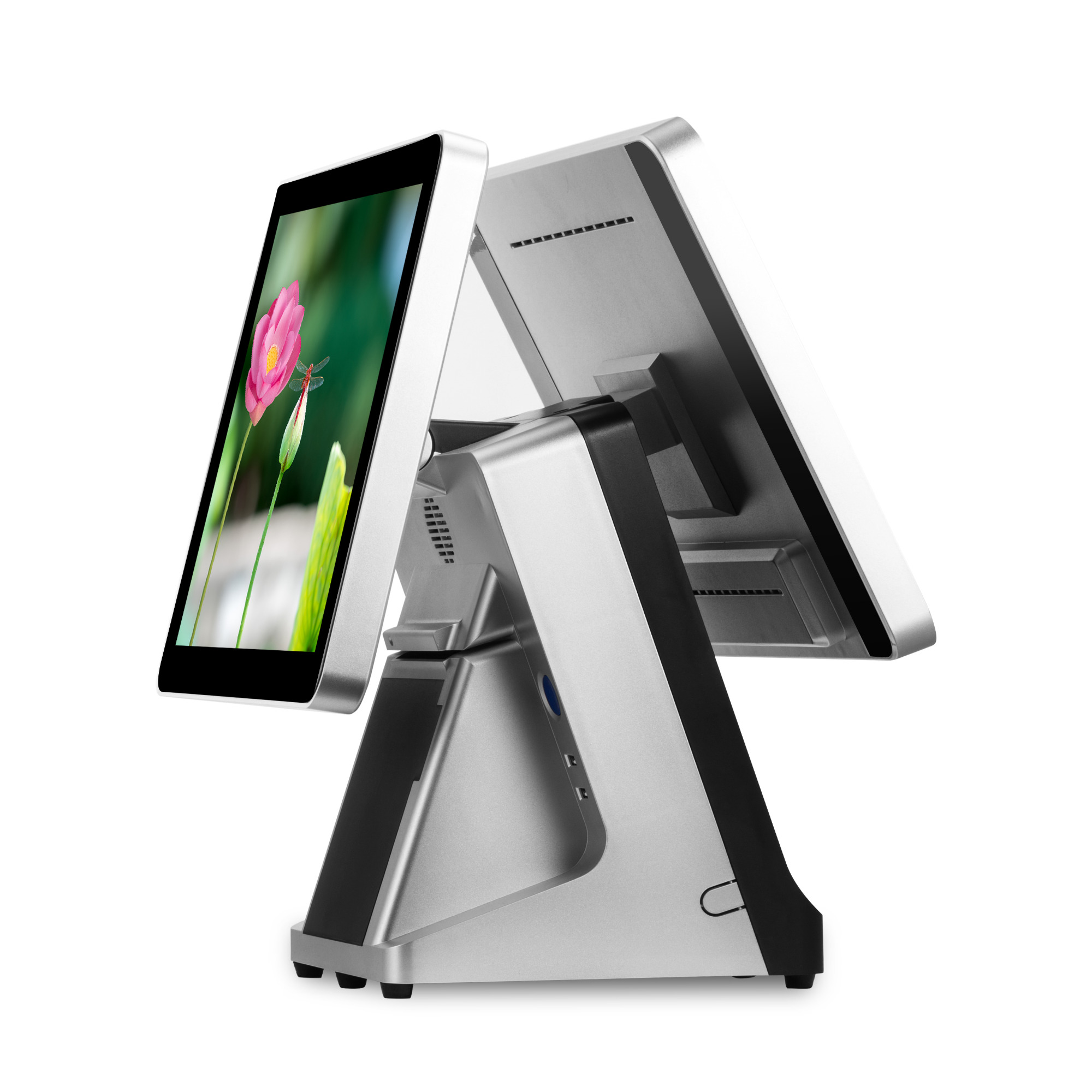 15"+15" Dual Screen All In One Capacitive Touch POS Terminal Y999s
