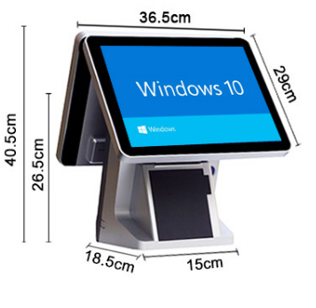15.6"+15.6" Dual Screen All In One Capacitive Touch POS Terminal Y999s