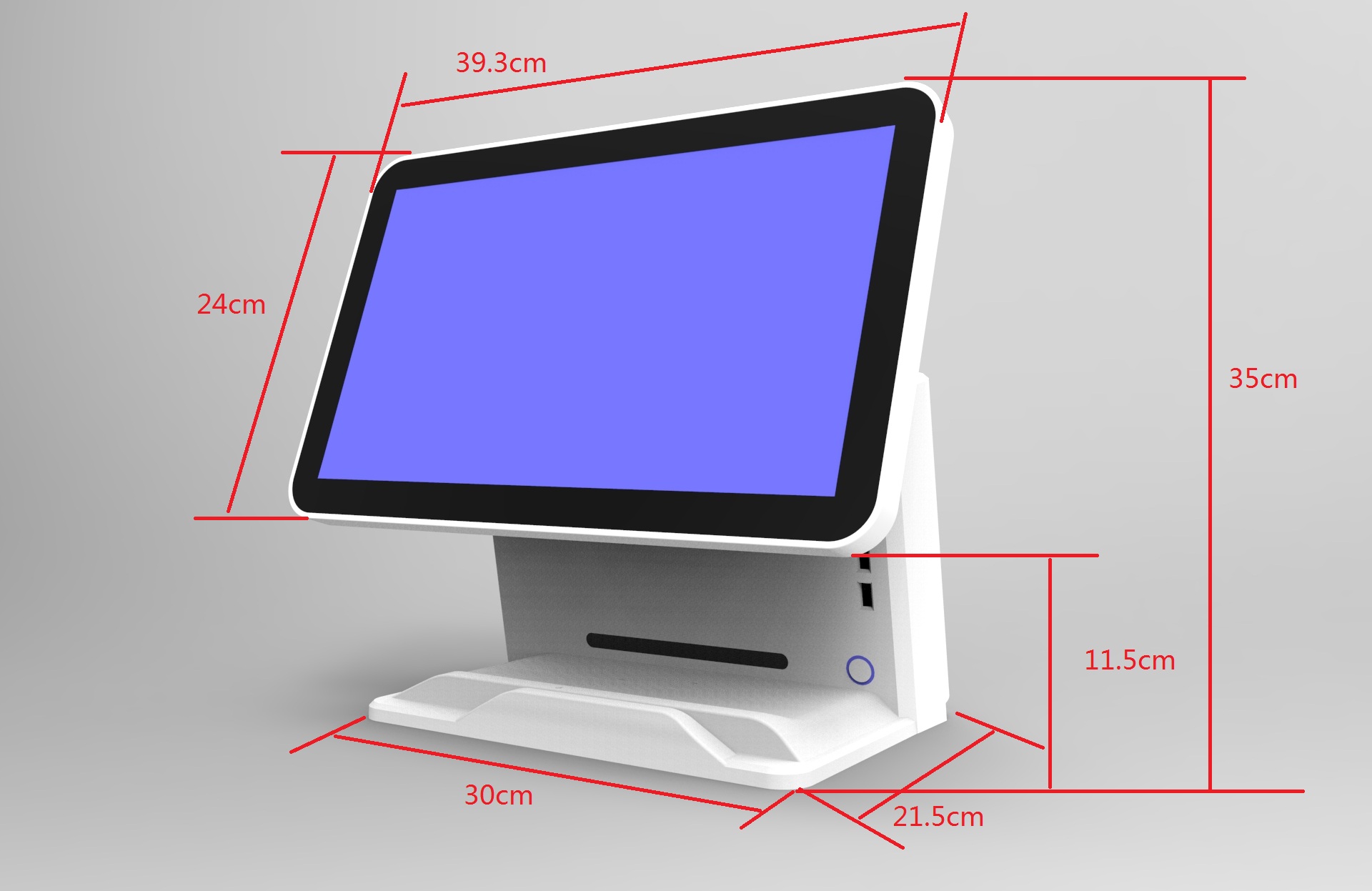 15.6" Single Screen All In One Capacitive Touch POS Terminal D991